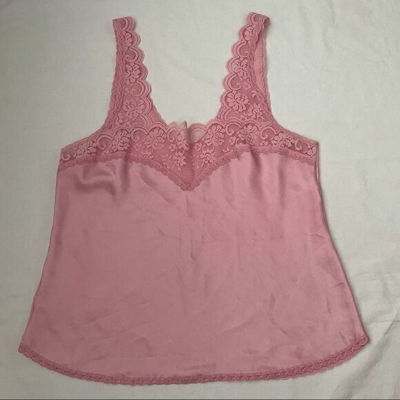 Silky Pink Chemise Style Top - Picture 1 of 6